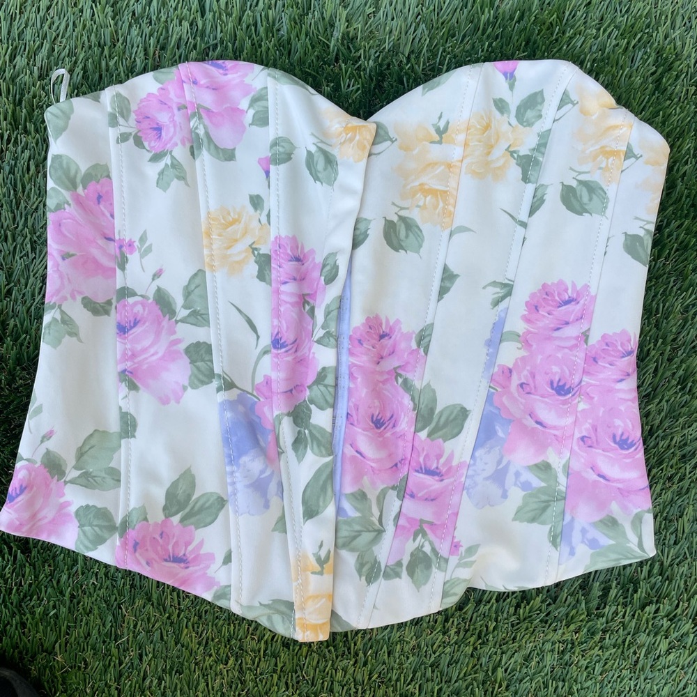 Zara floral corset